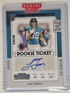 2021 Panini Contenders - Luke Farrell #213 (RC) Jaguars Autograph  - Picture 1 of 2