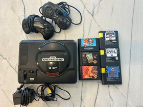 Sega Genesis Console TESTED 2 Controllers 6 Games &ndash; Sonic 2 Lion King Madden