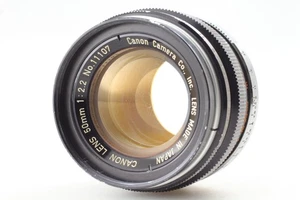 [Exc+5] Canon Objektiv 50 mm f/2,2 L39 LTM Leica Schraubmontage MF aus JAPAN - Bild 1 von 8