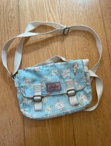 Cath Kidston Blue Floral Small Satchel Bag with Strap Discontinued Item - Picture 1 of 2