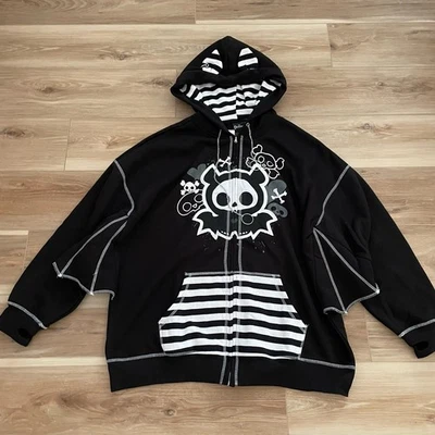 Sudadera con Capucha Hot Topic Skelanimals Diego Bat Wing Cremallera S Foto 1 de 4