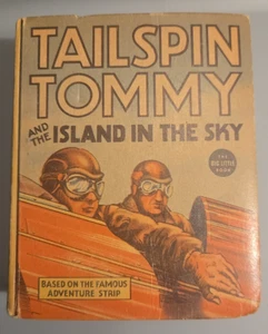 Vintage 1936 Big Little Book - Tailspin Tommy and the Island in the Sky 1110 - Foto 1 di 7