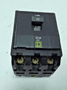SQUARE D QOB320VH 3P 20A 240V 22K bolt on circuit breaker - Picture 1 of 6