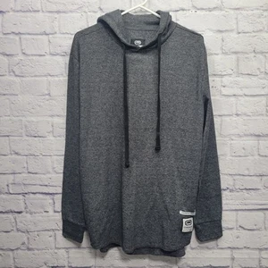 Sudadera con capucha Ecko Unltd gris jaspeado talla XL 72+ crudo sin cortar ropa de calle tejida ligera - Imagen 1 de 10