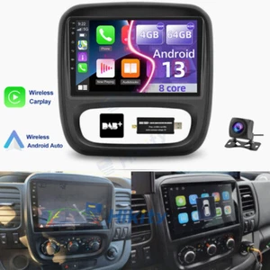8 kern 64G DAB+ Android 13 Autoradio Für Renault Trafic 3 Opel Vivaro B GPS Navi - Bild 1 von 11