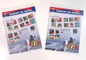 (2) Packs USPS Stamps 1999 Sealed 1960'S CELEBRATE THE CENTURY Yellow Submarine - Picture 1 of 12
