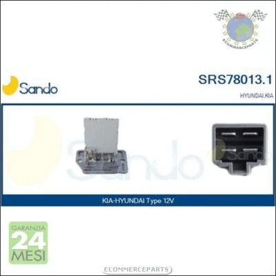 Resistenza ventola abitacolo Sando per HYUNDAI ELANTRA SONICA ix35 ix20 i30 KIA - Immagine 1 di 3