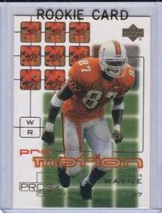 REGGIE WAYNE ROOKIE CARD 2001 Upper Deck PROS & PROSPECTS Football RC MIAMI COLT - Bild 1 von 2