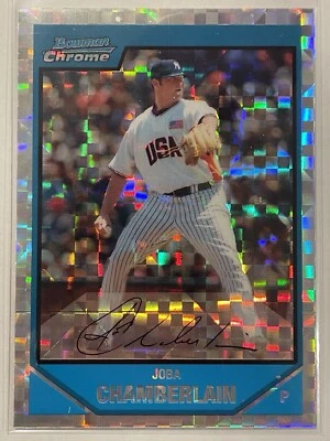 Bowman Chrome X-Fractor 2007/299 Joba Chamberlain SP #BDPP71 New York Yankees Foto 1 de 3