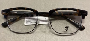 7 For All Mankind Eyeglass Frames Lakewood Tortoise 53-21-145.B5 - Picture 1 of 8