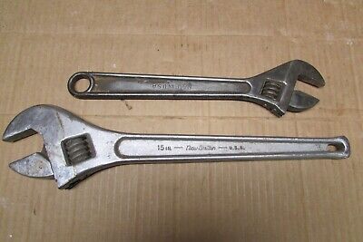 New Britain Adjustable (Crescent) Wrenches, 15 , 12  USA • 33.99$
