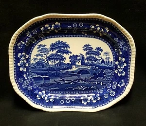 SPODE TOWER BLUE WILLOW PLATTER / under plate 14.5" X 11.5" Excellent Cond - Picture 1 of 7