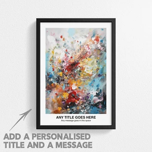 Personalised Abstract Impressionism Art Poster Print - Beautiful Wall Decor - Picture 1 of 13