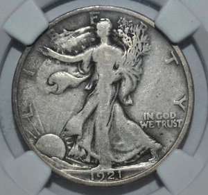 1921-D Walking Liberty Half Dollar - NGC VG 10 - Picture 1 of 4