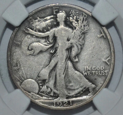 1921-D Walking Liberty Half Dollar - NGC VG 10 - Image 1 of 4