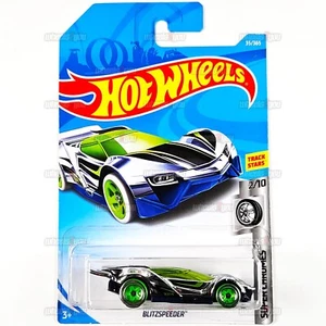2018 Hot Wheels BLITZSPEEDER #35- Super Chromes - HW 1:64 Mattel Track FJW99 - Picture 1 of 2