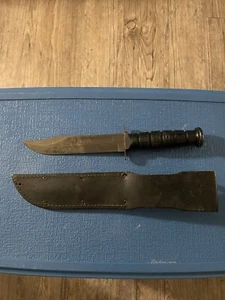 Vintage Vietnam US Ontario Knives Mark 2 MK2 Knife Combat Bowie Sheath Ka-bar EC - Picture 1 of 8