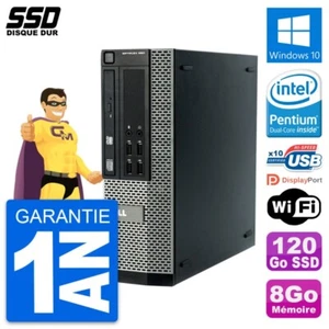 PC Dell OptiPlex 990 SFF Intel Pentium G840 RAM 8GB SSD 120GB Windows 10 Wifi - Imagen 1 de 3