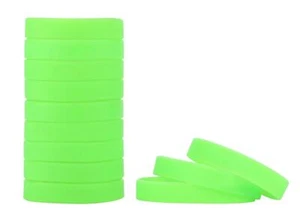12Pcs Silicone Wristband Bracelet Blank Sports Wristbands Rubber Personalized... - Picture 1 of 4