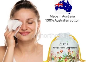 Zumi Disposable Facial Towel Luxury Cleaning Tissues Makeup Wipes Washcloth - Picture 1 of 3
