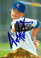 Jim Pittsley autographed Baseball Card (Kansas City Royals) 1996 Pinnacle #183