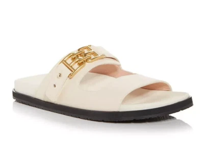 Sandalias para mujer Bally Z4510 Bone Bovine de cuero liso Emma talla EE. UU. 5,5 M Foto 1 de 4