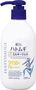 Kumano Yushi [ Reihaku Hatomugi UV Milky Gel 250ml ] SPF50+ PA++++ - Picture 1 of 10