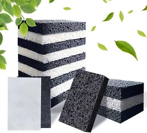 Esponjas de cocina esponjas de celulosa comprimida plato natural sin arañazos - Imagen 1 de 9