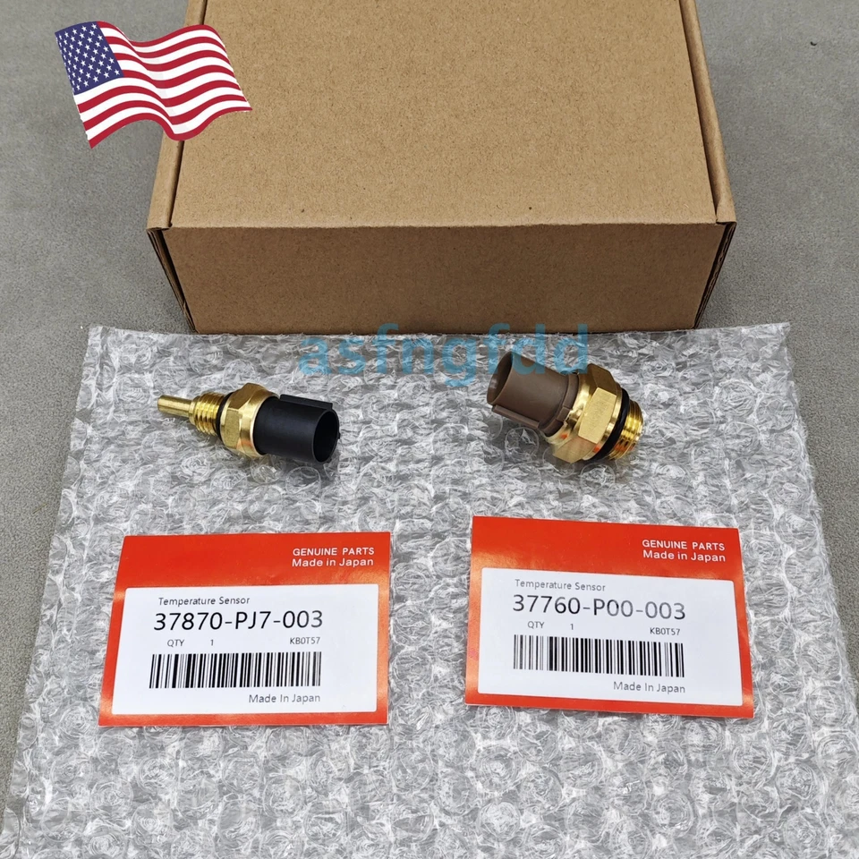 New Cooling Fan Switch & Water Temperature Sensor For Honda Accord CR-V Civic - Image 1 of 4