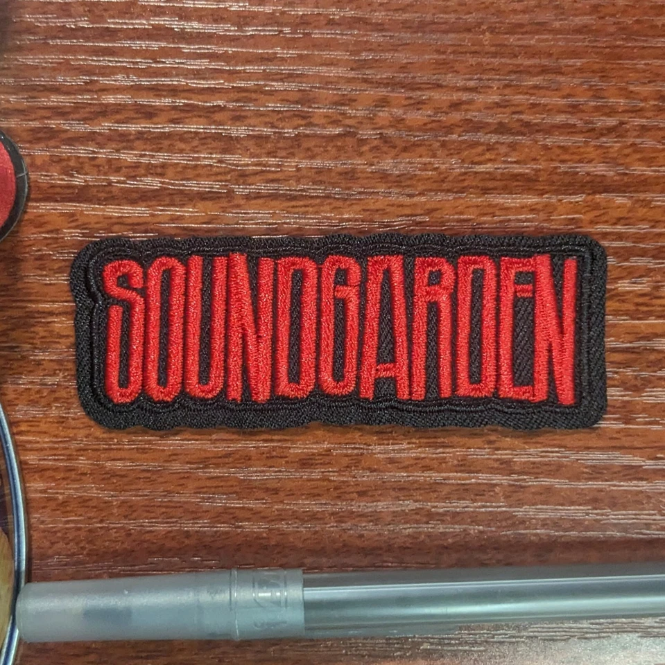 Soundgarden Patch 80s 90s Rock Alternative Grunge Embroidered Iron On 1.25x3.25" - Image 1 of 3