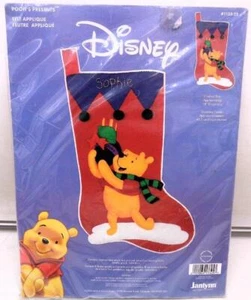 Winnie the Pooh Presents Felt Stocking KIT Disney Christmas Decor 18" Long NEW - Picture 1 of 2