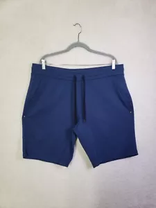32 Degrees Cool Men Short Extra Large Blue Cotton Blend Drawstring Active Sweat - Picture 1 of 18