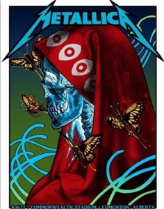 Metallica Poster 8/16/2017 Edmonton Alberta Signed - Picture 1 of 1