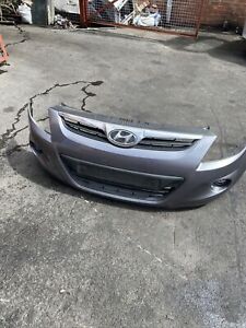 2009-2012 HYUNDAI i20 COMPLETE FRONT BUMPER WITH GRILLS GREY