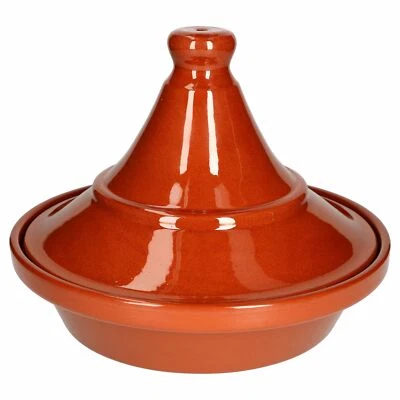 MamboCat Casseruola Tajine Argilla Cottura Pentola 2 Litri Mediterranea Argilla Smaltata - Immagine 1 di 4