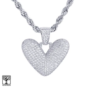 Collar de cadena colgante de 24" con letra de burbuja personalizada enchapado en plata inicial en V  - Imagen 1 de 4