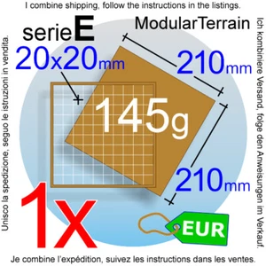 1x MDF Movement Tray 10x10 (E 0mm) 20mm Square Base War Hammer 40k Bandeja Socle - Imagen 1 de 7