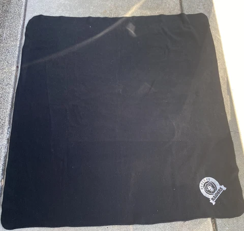 Black Oakland Raiders Embroidered Fleece Throw Blanket Football 60'' X 54” Cover