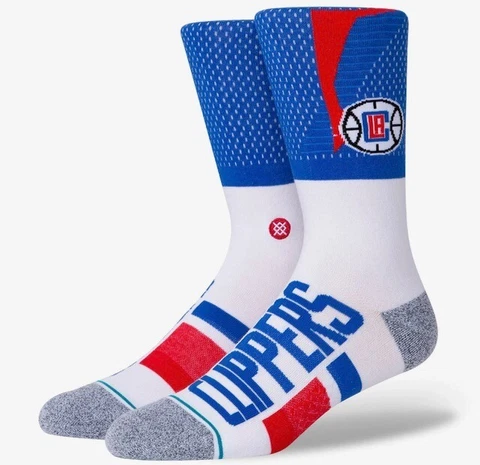 Stance NBA Los Angeles Clippers Shortcut 2 Crew Socks Men’s Size Large 9-13 NWT Cover