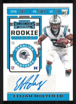 2019 Panini Contenders #164A Elijah Holyfield AU RC - Image 1 of 2