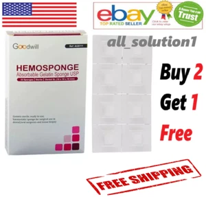 HemoSponge SL 10x10x10mm Absorbable Gelatin Sponge 32 Pcs (Free Ship) - Picture 1 of 5