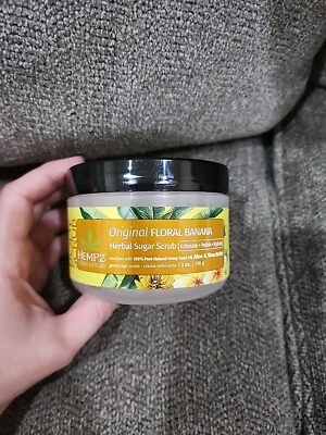 HEMPZ ORIGINAL FLORAL BANANA HERBAL SUGAR SCRUB 7.3oz / 176g. NEW - Image 1 of 4