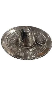 Vintage Sterling Silver 925 Miniature Mexican Sombrero Hat - Picture 1 of 6