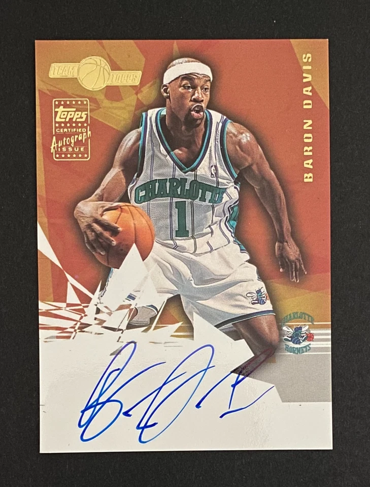 2001 Topps - Team Topps Certified Autograph Issue Baron Davis TA-BD (AU) PERFEITO+. - Imagem 1 de 2
