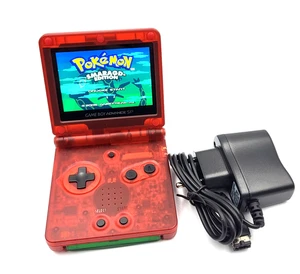 Gameboy Advance SP AGS 101 IPS V5 LCD Pantalla Nintendo Clear Red /Rojo NUEVO - Imagen 1 de 10