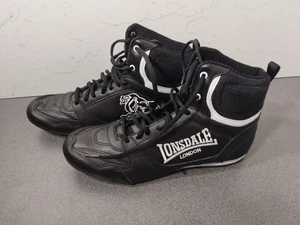 LONSDALE HERREN Boxstiefel Mid Cut BOUT Schwarz Weiß UK 9,5 EU 43,5 - Bild 1 von 8