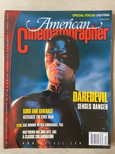 American Cinematographer Magazine March 2003 Ben Affleck In Daredevil 892G - Picture 1 of 2