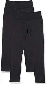 Girl's Black Full-Length Lightweight Leggings XXL New - Picture 1 of 1