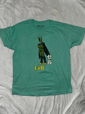 Футболка с персонажем Dragon Ball Z Cell бирюзового цвета средний размер для взрослых - Изображение 1 из 3