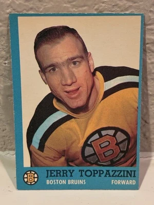 1962-63 #13 Topps Hockey Jerry Toppazzini Boston Bruins EXMT - Image 1 of 2